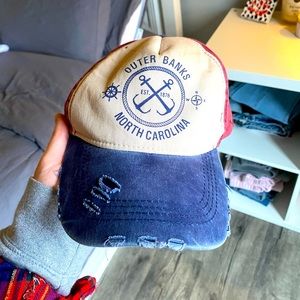 ripped outer banks hat